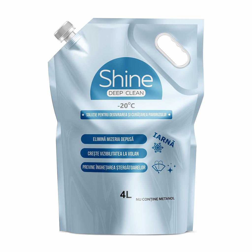 SHINE-lichid pentru degivrarea si curatarea parbrizului -20C  (4L)